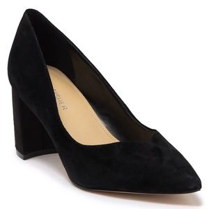Marc Fisher Caitlin Pump Heels Black Suede Size 7